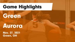 Green  vs Aurora  Game Highlights - Nov. 27, 2021