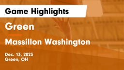 Green  vs Massillon Washington  Game Highlights - Dec. 13, 2023