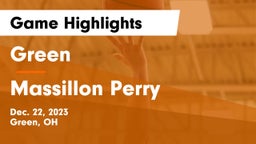 Green  vs Massillon Perry  Game Highlights - Dec. 22, 2023