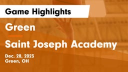 Green  vs Saint Joseph Academy Game Highlights - Dec. 28, 2023