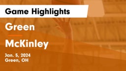 Green  vs McKinley  Game Highlights - Jan. 5, 2024
