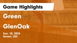 Green  vs GlenOak  Game Highlights - Jan. 10, 2024