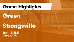 Green  vs Strongsville  Game Highlights - Jan. 13, 2024