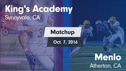 Matchup: King's Academy High vs. Menlo  2016