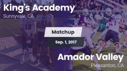 Matchup: King's Academy High vs. Amador Valley  2017