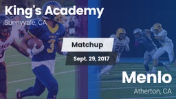 Matchup: King's Academy High vs. Menlo  2017