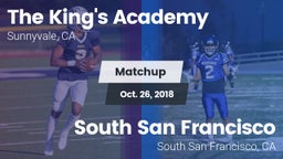 Matchup: The King's Academy H vs. South San Francisco  2018
