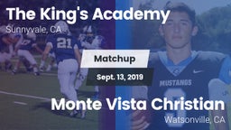 Matchup: The King's Academy H vs. Monte Vista Christian  2019