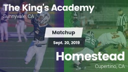 Matchup: The King's Academy H vs. Homestead  2019