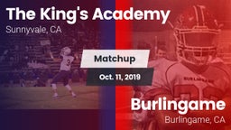 Matchup: The King's Academy H vs. Burlingame  2019