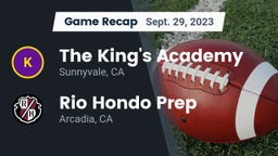 Recap: The King's Academy  vs. Rio Hondo Prep  2023