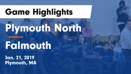 Plymouth North  vs Falmouth  Game Highlights - Jan. 21, 2019
