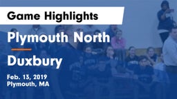 Plymouth North  vs Duxbury  Game Highlights - Feb. 13, 2019