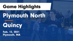 Plymouth North  vs Quincy  Game Highlights - Feb. 12, 2021