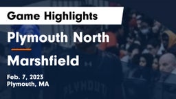 Plymouth North  vs Marshfield  Game Highlights - Feb. 7, 2023