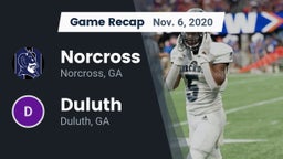 Recap: Norcross  vs. Duluth  2020