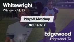 Matchup: Whitewright High vs. Edgewood  2016
