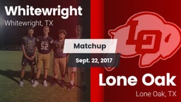 Matchup: Whitewright High vs. Lone Oak  2017
