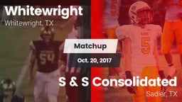Matchup: Whitewright High vs. S & S Consolidated  2017