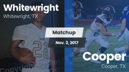 Matchup: Whitewright High vs. Cooper  2017