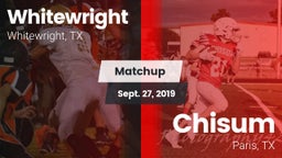 Matchup: Whitewright High vs. Chisum 2019