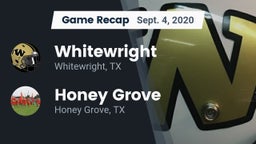 Recap: Whitewright  vs. Honey Grove  2020