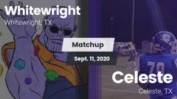 Matchup: Whitewright High vs. Celeste  2020