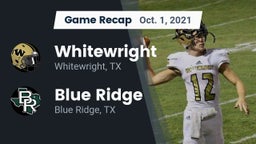 Recap: Whitewright  vs. Blue Ridge  2021