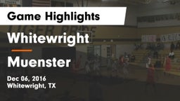 Whitewright  vs Muenster  Game Highlights - Dec 06, 2016