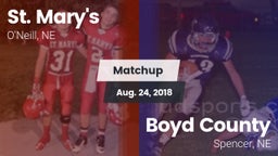Matchup: St. Mary's High vs. Boyd County 2018