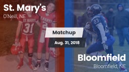 Matchup: St. Mary's High vs. Bloomfield  2018