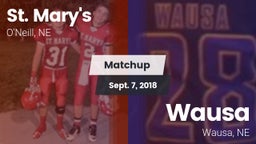 Matchup: St. Mary's High vs. Wausa  2018