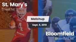 Matchup: St. Mary's High vs. Bloomfield  2019