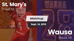 Matchup: St. Mary's High vs. Wausa  2019