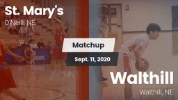 Matchup: St. Mary's High vs. Walthill  2020