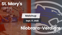 Matchup: St. Mary's High vs. Niobrara-Verdigre  2020