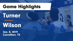 Turner  vs Wilson  Game Highlights - Jan. 8, 2019