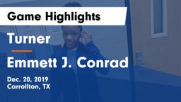 Turner  vs Emmett J. Conrad  Game Highlights - Dec. 20, 2019