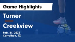 Turner  vs Creekview  Game Highlights - Feb. 21, 2023