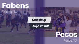 Matchup: Fabens  vs. Pecos  2017