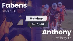 Matchup: Fabens  vs. Anthony  2017