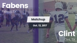 Matchup: Fabens  vs. Clint  2017