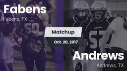 Matchup: Fabens  vs. Andrews  2017