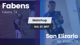 Matchup: Fabens  vs. San Elizario  2017