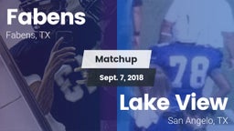 Matchup: Fabens  vs. Lake View  2018