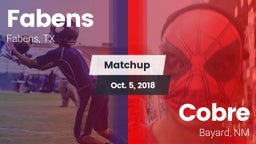 Matchup: Fabens  vs. Cobre  2018
