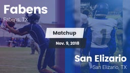Matchup: Fabens  vs. San Elizario  2018