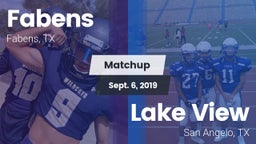 Matchup: Fabens  vs. Lake View  2019