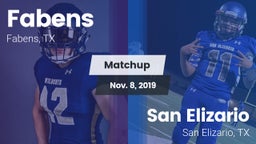 Matchup: Fabens  vs. San Elizario  2019