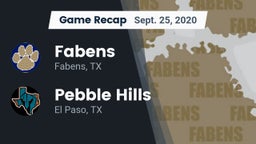 Recap: Fabens  vs. Pebble Hills  2020